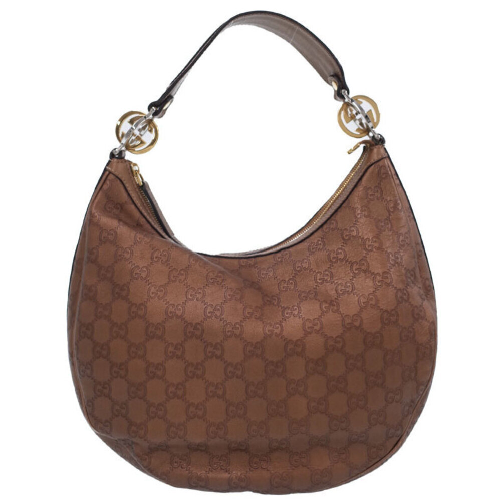 GUCCI GG Twins Guccissima Semi Shoulder Bag